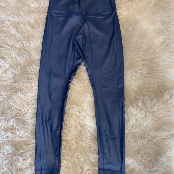 Define Your Inspiration High Shine Blue Leggings - Picture 3 of 3